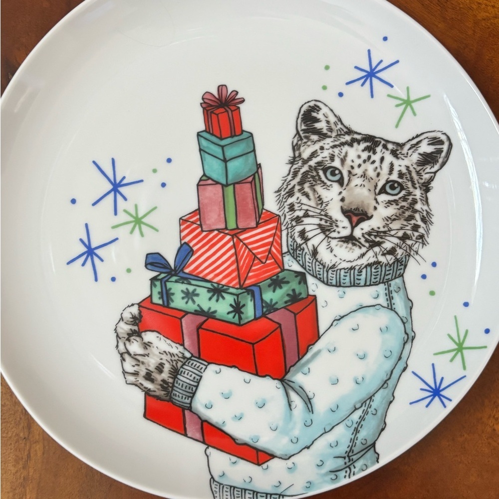 Set of 2 West Elm Rachel Kozlowski Dapper Animal Plates | 8.75” diameter - Picture 4 of 6